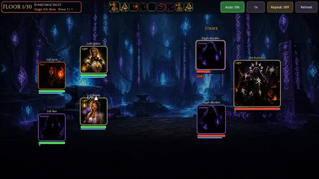 Rune constructs in the Runeforge Vault
